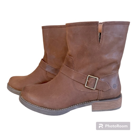 dingo Shoes - DINGO WOMENS BOOTS BROWN BUCKLE LEATHER LOW BOOTIES SIZE 11 MEDIUM